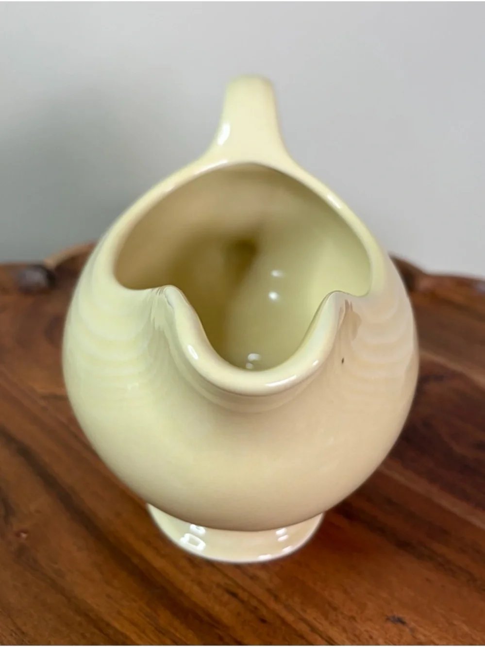 Vintage Pale Yellow Fiestaware Gravy Boat HLC EUC